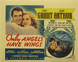 Only Angels Have Wings Original US Half Sheet Vintage Movie Poster Cary