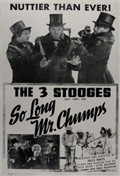 The Three Stooges So Long Mr. Chumps Original US One Sheet
