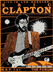 Eric Clapton Original Concert Poster Vintage Rock Concert Poster Forum