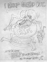 Ed Big Daddy Roth Original Pencil Drawing I Keep Geeked Out Kustom ...